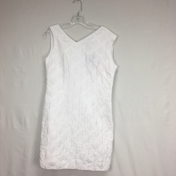 Vivienne Tam Dresses & Skirts - Vivienne Tam Quilted Satin Asymmetric Sheath Dress